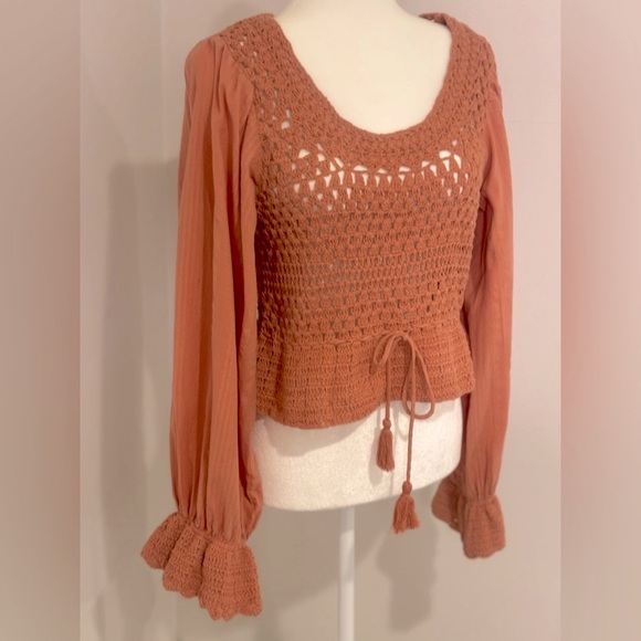 Free People Megan Crochet Top NWT - Picture 6 of 12